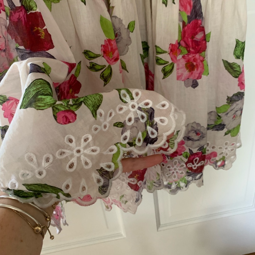 Karina Grimaldi Floral Cotton Dress - Picture 5 of 6
